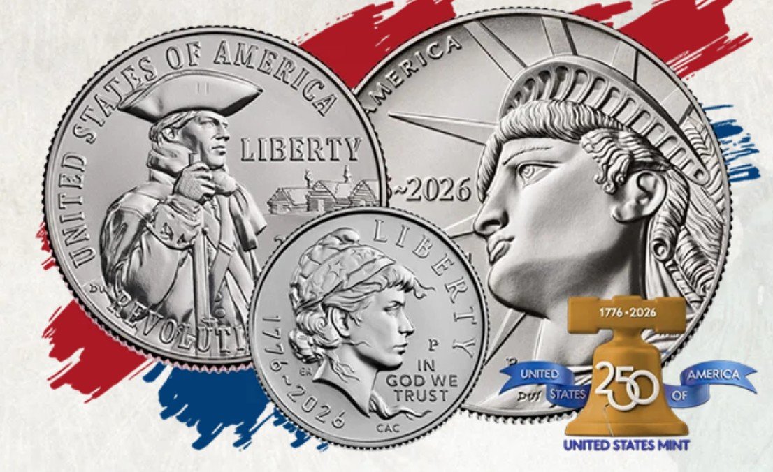 U.S. Mint Celebration of 250th US Anniversary Coin Release — New